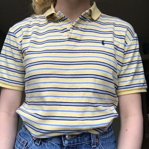 Polo by Ralph Lauren striped collared shirt.